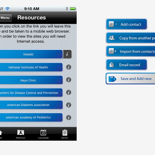 Buttons and icons wanted for Healthcare Mobile App Réalisé par Nightrain