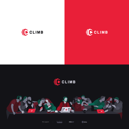 Logo redesign for live stream promotion network Design by H A Y Z A