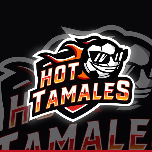 5-6 year olds need a soccer team logo! HOT TAMALES Réalisé par JDRA Design