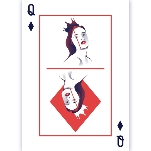 Original Artistic Poker Card Design Design by Zeuvy