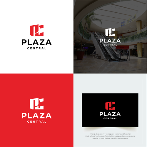 Logotipo Plaza Central Design by zen.logo