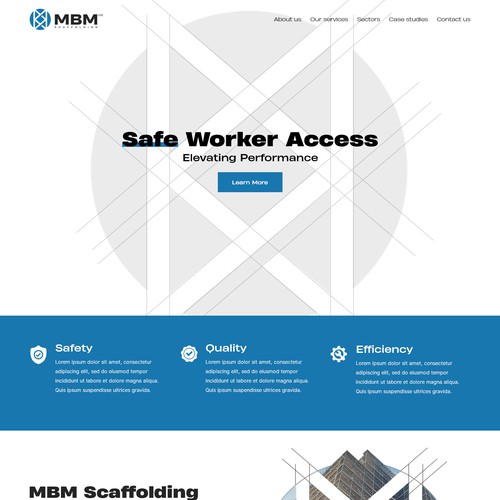 Smart, Clean, Professional - Scaffold Company Website Design by Slaviana