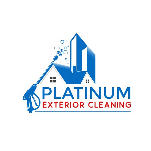 Platinum Exterior Cleaning Logo Design Logo Design Contest 99designs