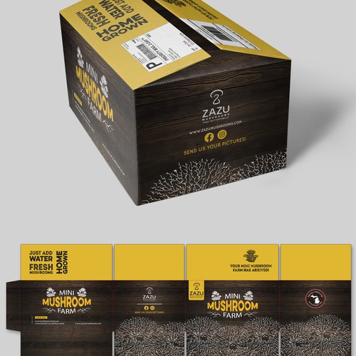 Mushroom Grow Kit Design by StanBranding