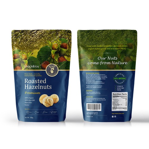 Create a great product package for Aznut hazelnuts Réalisé par UniqueHub