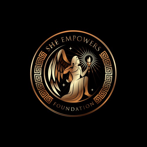 SHEempowers - luxurious design of a woman preferrably in some kind of a circle to appeal to women professionals Design by eMbo