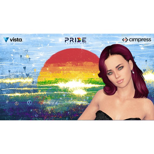 Virtual backgrounds for PRIDE month (multiple winners) Design by JB.d