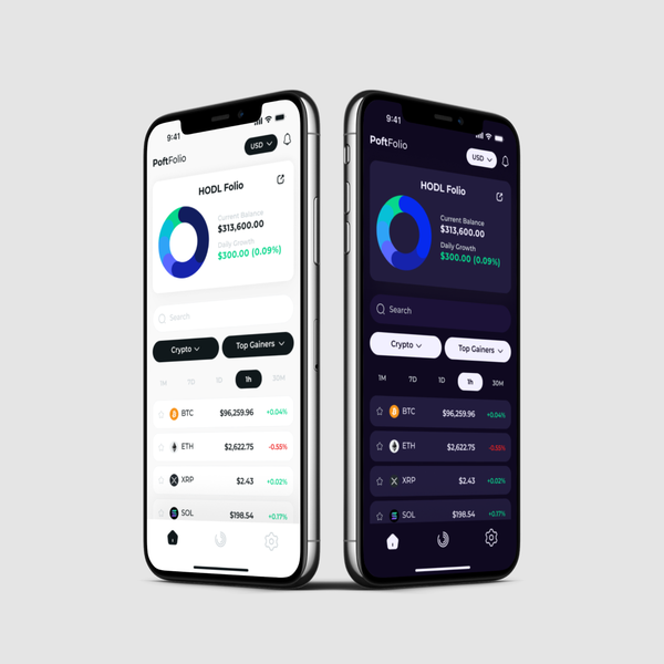 Modern & User-Friendly Investment Portfolio Tracker App UI/UX Design