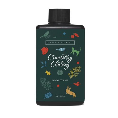 Designs Create body wash label for large bath and body company