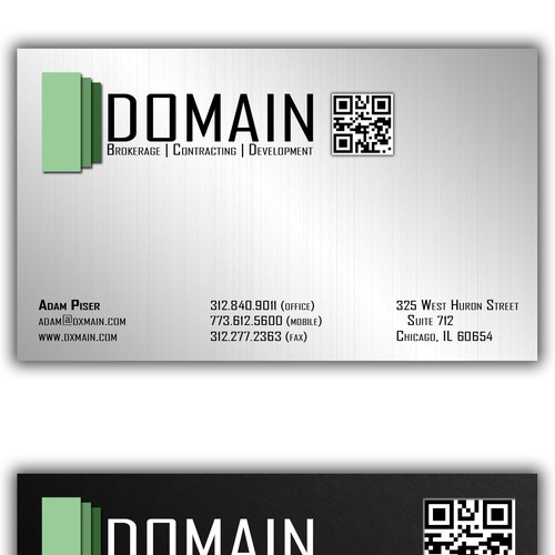 Create the next logo and business card for Domain Design by Adamsfault