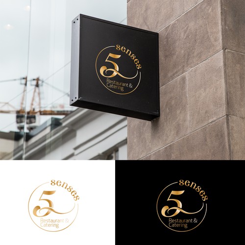 Restaurant logo to stimulate 5 senses Design by ACZ_designs