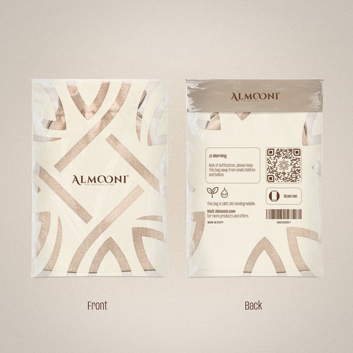 Design a simple yet elegant polybag packaging for our loofah brand Design by La_russa