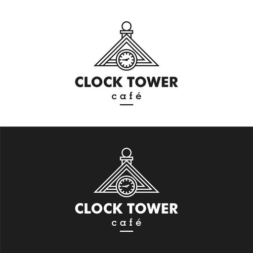 Design best logo for a new cafe & cocktail bar in clock tower. Design by Sasno P