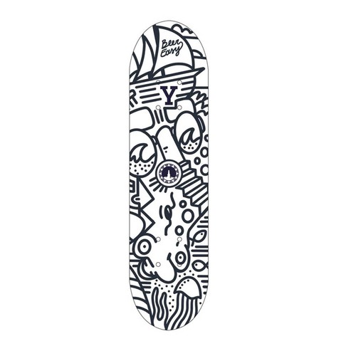 Eye-catching illustration for New Yorker Beer Skateboard Design by Rob S.