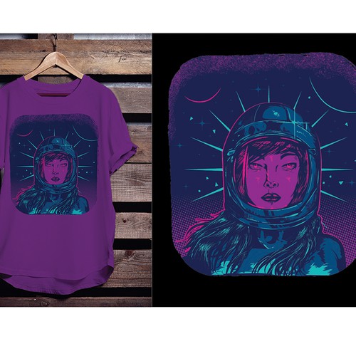 Illustrate a Sci-Fi girl, take over the universe! Design by Tomie O