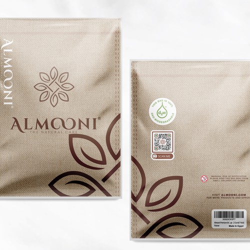 Design a simple yet elegant polybag packaging for our loofah brand Design by bcra