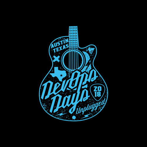 DevOps Days Unplugged - Create a rock band Unplugged tour style shirt Diseño de rainz16