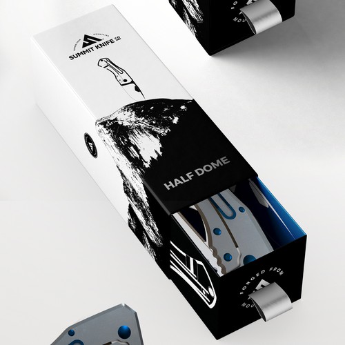 Premium EDC Knife Packaging Design Design by Dimario Moretti