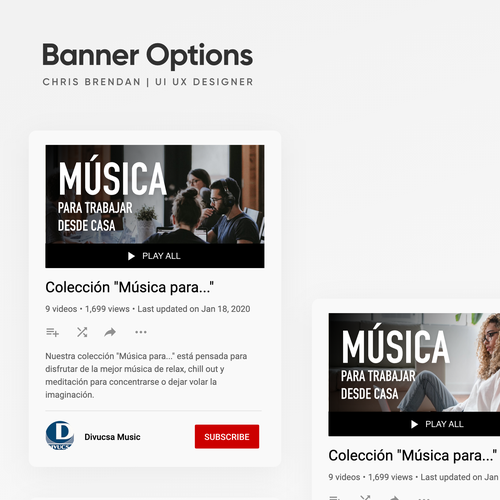 Cover for a music video for youtube 2 Design by Chris Brendan