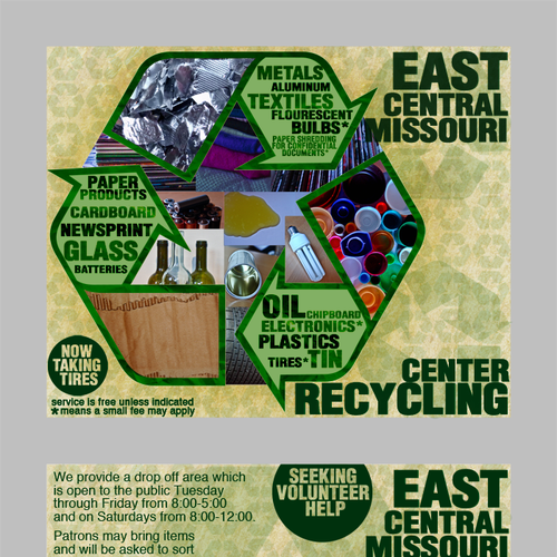 East Central Missouri Recycling Center needs a new postcard or flyer Design by marmili
