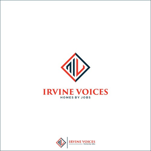 Irvine Voices - Homes for Jobs Logo Design by Dicky_Rio_A