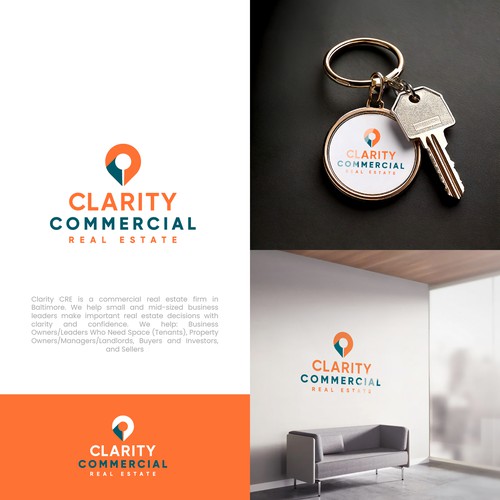 Logo + Brand Guide for Clarity Commercial Real Estate Design by Dadisigner