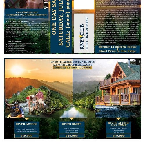 North Carolina River Community Event Flyer Design by AVII.