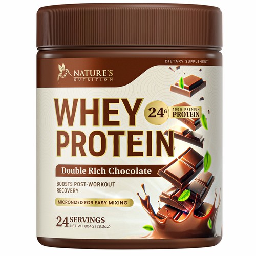 Davi Giolo ★さんのTasty Whey Protein Chocolate Design Needed for Nature's Nutritionデザイン