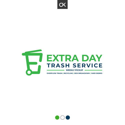 Trash Service Logo Design by C.K. Desiigns