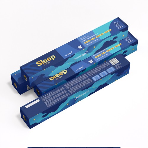 Design a new box for Curocaps! Design by CUPEDIUM