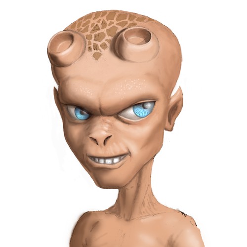 Alien main character design for a movie Design by RAHLISTIC