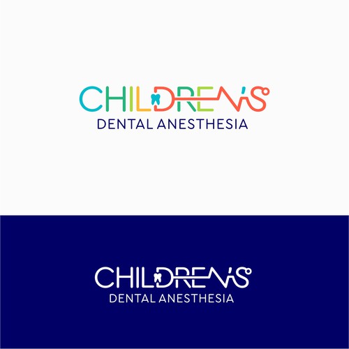 Children’s dental anesthesia company logo Design by Logood.id