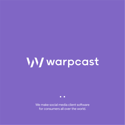 Warpcast logo Design von Petros_SP