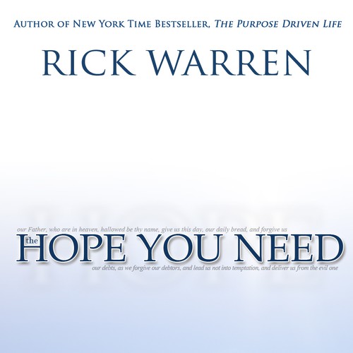 Design Rick Warren's New Book Cover Design por jDubbya
