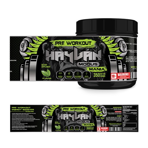 Designs | Brand Label for Muscletraining nutritional Supplements and ...