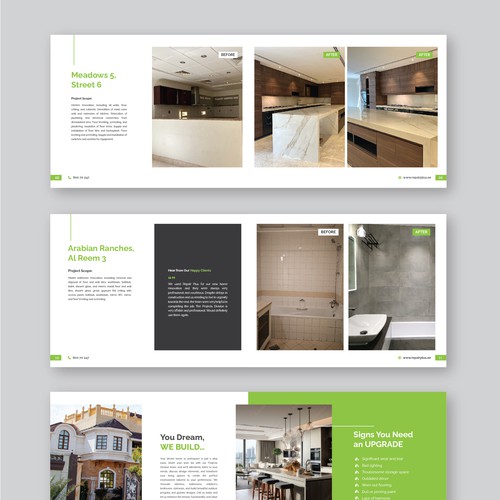 View of Designs | Elegant home renovation booklet | Brochure contest