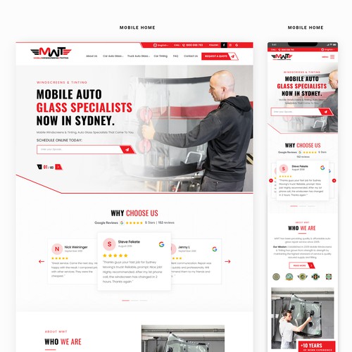 Design a clean and modern service based website home page Design by OMGuys™