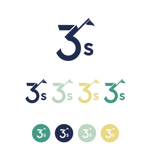 A logo for a fun, beautiful and affordable par-3 golf course. Design by Lyna✎