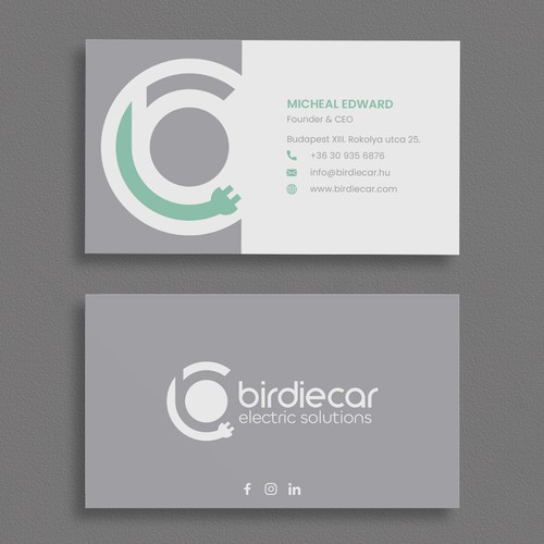 business card for company called birdie Design by moshiur008