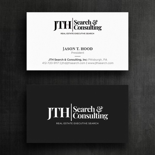 Business Card Design for Executive Search Firm Design by Felix SH