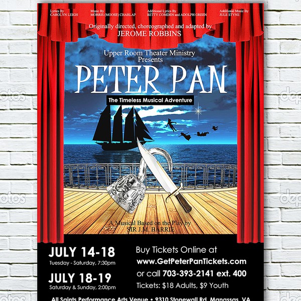 Design by TheBulgarian titled "Need Awesome Poster Design for New "PETER PAN" Musical Theater Production"