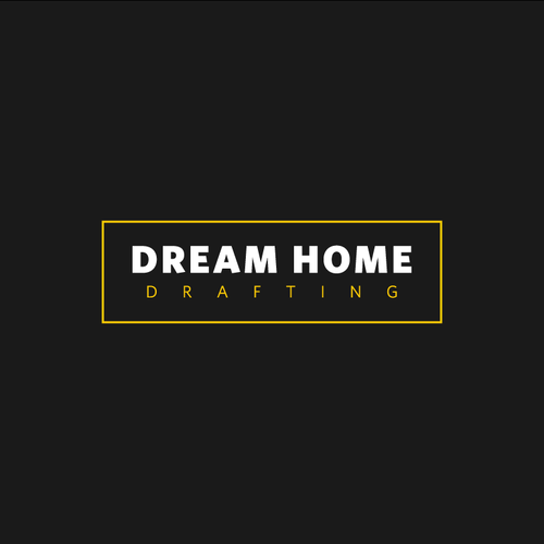 Creative word art logo for architectural design based company; Dream Home Drafting Design by Kurt Bzzz