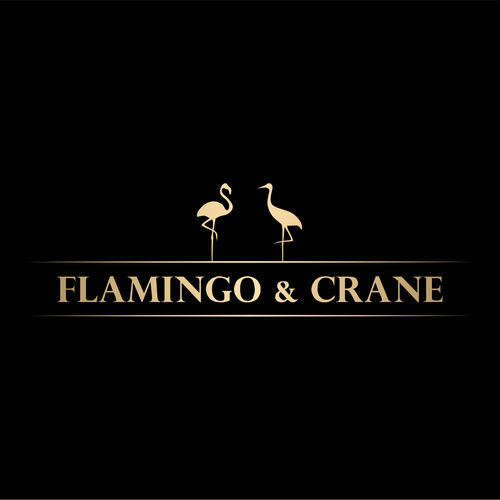 Flamingo & Crane Design by CostinLogopus