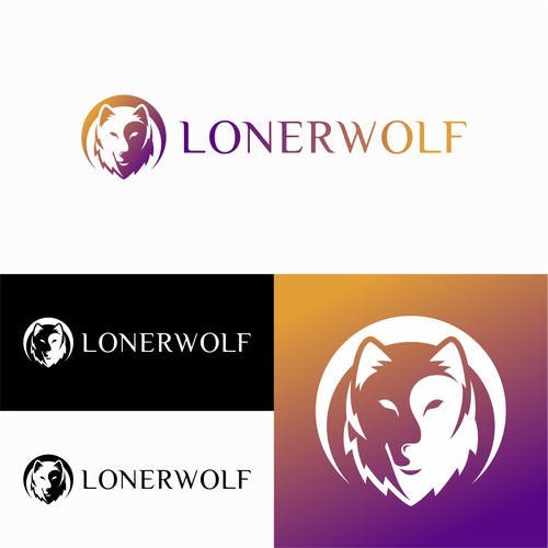 Wolf Sun/Moon Logo For Spiritual Website Design by ZHF