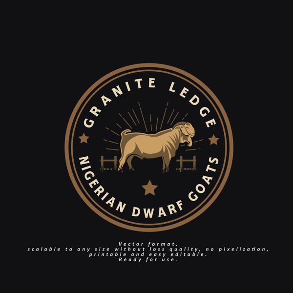 Minimalistic logo for farm