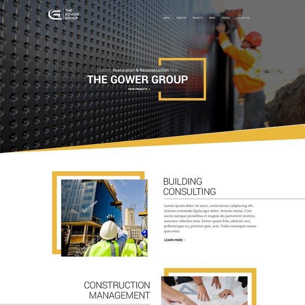 Layout Design for Construction Company