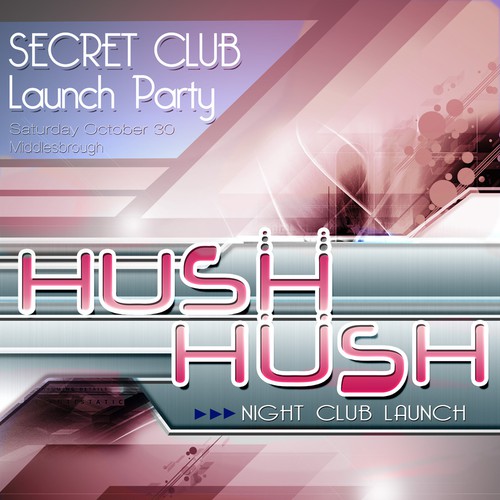 Exclusive Secret VIP Launch Party Poster/Flyer Diseño de Jesse Radford