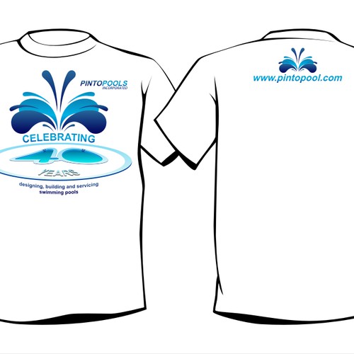 NEW Tshirt Design for swimming pool company Design by PapaSagua