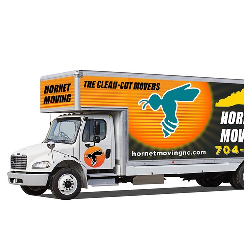 Hornet Moving truck Wrap Design by Logicainfo ♥