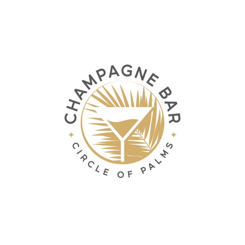 Luxury and modern Champagne Bar logo Design by TheLogo69